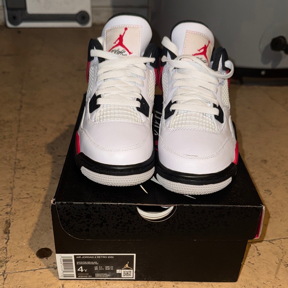 Jordan Kids Sneakers White and Red